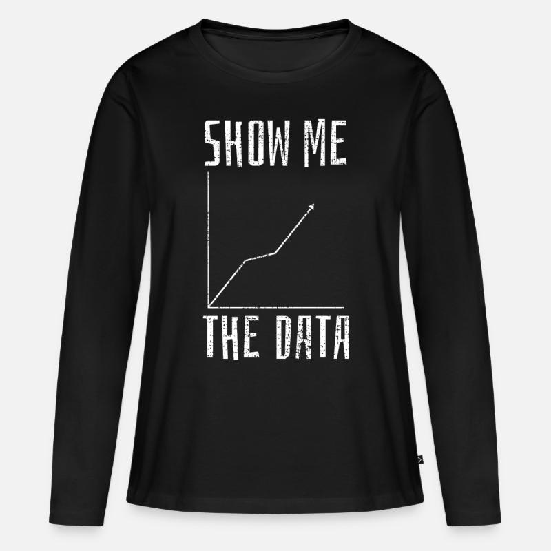 Data Science Computer Science - Women's Premium Organic Long Sleeve Shirt - black