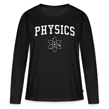 physique - T-shirt manches longues Premium bio Femme - noir - Devant - Julia (174cm)