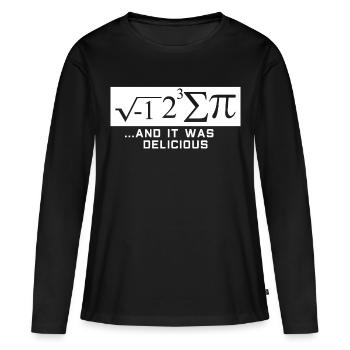 Mathematisches Symbol - Frauen Premium Bio Langarmshirt - Schwarz - Vorne - Julia (174cm)