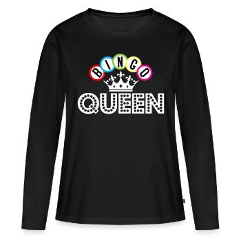 Bingo Bingo Queen Crown Bingo Balls - Women's Premium Organic Long Sleeve Shirt - black - Front - Julia (174cm)