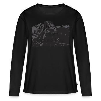 Parc national de Yosemite - T-shirt manches longues Premium bio Femme - noir - Devant - Julia (174cm)
