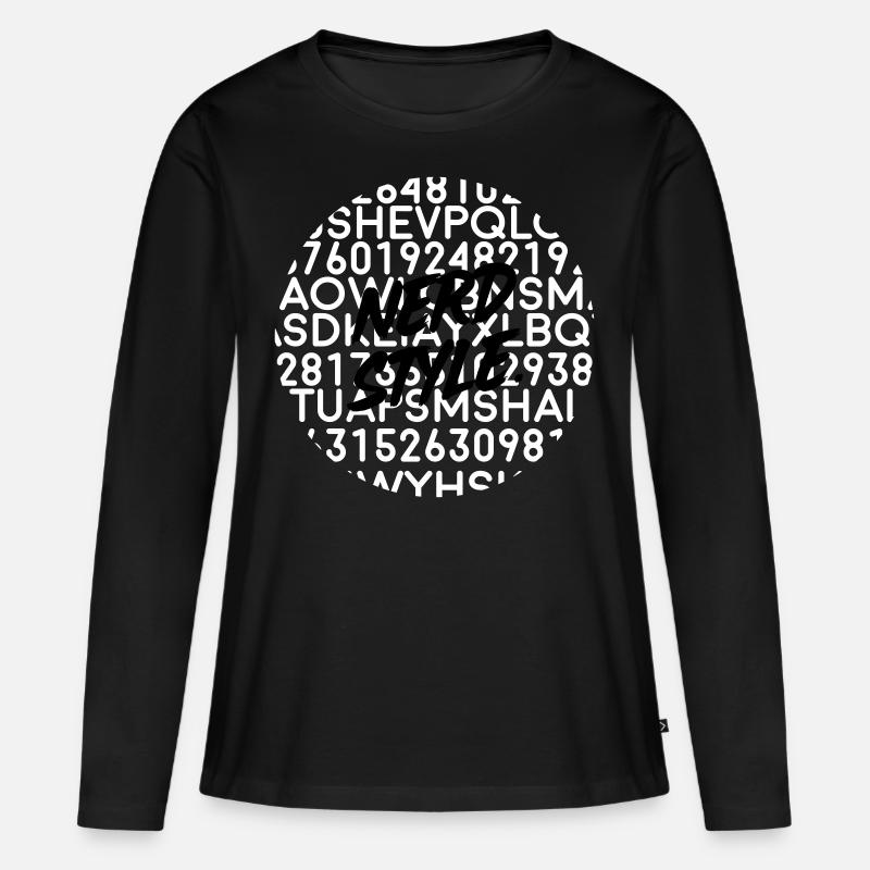 NERD - Frauen Premium Bio Langarmshirt - Schwarz