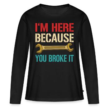 Mechaniker Mechatroniker Mechanik Techniker - Frauen Premium Bio Langarmshirt - Schwarz - Vorne - Julia (174cm)