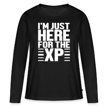 Gaming Online Games - Women's Premium Organic Long Sleeve Shirt - black - Front - Julia (174cm)