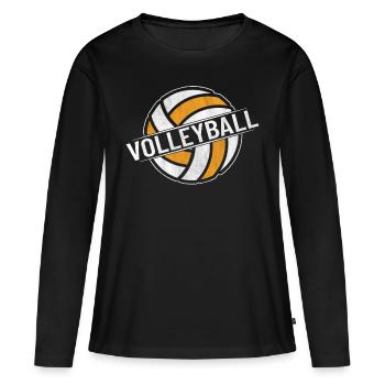 Équipe de volley-ball volley-ball - T-shirt manches longues Premium bio Femme - noir - Devant - Julia (174cm)