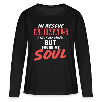 Animal rights activists - Women's Premium Organic Long Sleeve Shirt - black - Front - Julia (174cm)