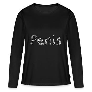 cadeau de pénis - T-shirt manches longues Premium bio Femme - noir - Devant - Julia (174cm)