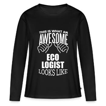 Ecology Ecology Ecology - Women's Premium Organic Long Sleeve Shirt - black - Front - Julia (174cm)
