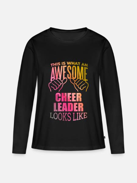 Cheerleading Cheerleading Cheerleading - Frauen Premium Bio Langarmshirt - Schwarz