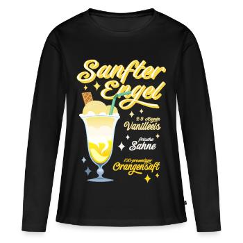 Sanfter Engel - Frauen Premium Bio Langarmshirt - Schwarz - Vorne - Julia (174cm)