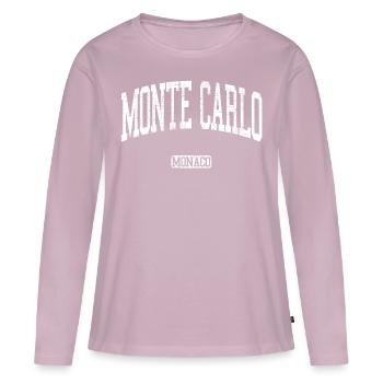 Monte Carlo - Women's Premium Organic Long Sleeve Shirt - dusky pink - Front - Julia (174cm)
