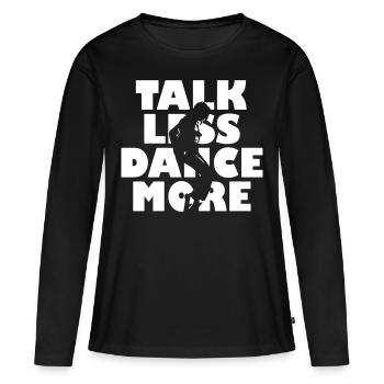 Dance Plus - T-shirt manches longues Premium bio Femme - noir - Devant - Julia (174cm)