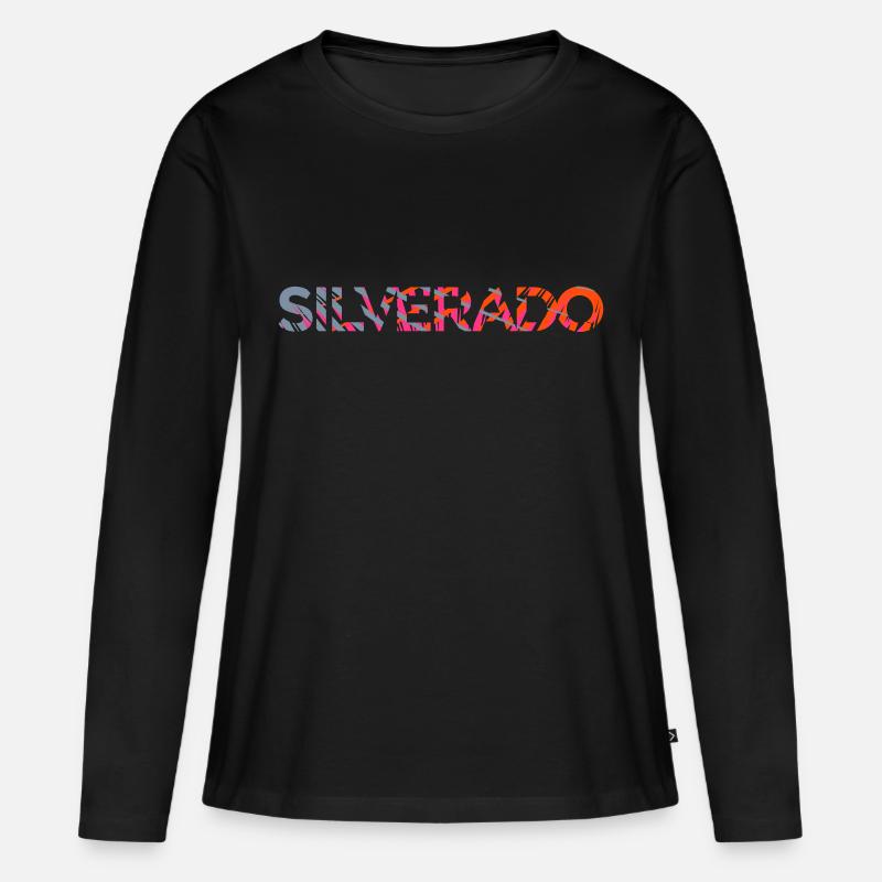 Silverado - Frauen Premium Bio Langarmshirt - Schwarz