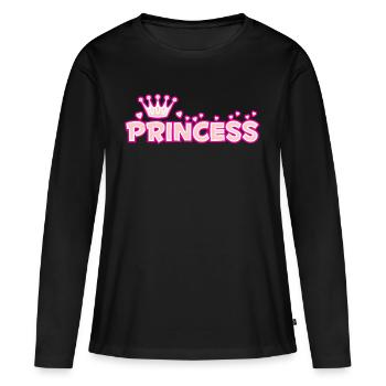 Princess - Women's Premium Organic Long Sleeve Shirt - black - Front - Julia (174cm)