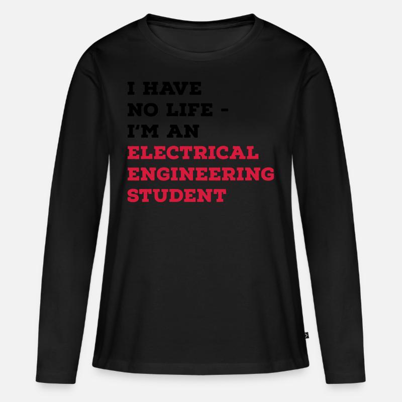 Electrical Engineering Studies - Women's Premium Organic Long Sleeve Shirt - black