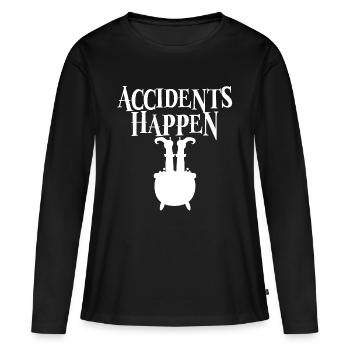Les Accidents Funny Magic Halloween Gift - T-shirt manches longues Premium bio Femme - noir - Devant - Julia (174cm)