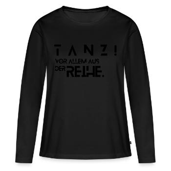 Danse surtout hors ligne - T-shirt manches longues Premium bio Femme - noir - Devant - Julia (174cm)