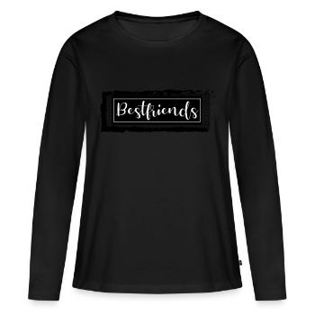 Beste Freunde - Frauen Premium Bio Langarmshirt - Schwarz - Vorne - Julia (174cm)