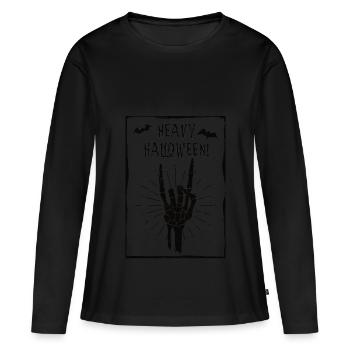 Headbanger Halloween Metal Halloween Cadeau - T-shirt manches longues Premium bio Femme - noir - Devant - Julia (174cm)