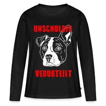 Innocent reconnu coupable - T-shirt manches longues Premium bio Femme - noir - Devant - Julia (174cm)