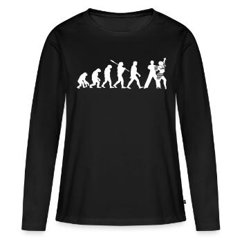 Danser - T-shirt manches longues Premium bio Femme - noir - Devant - Julia (174cm)