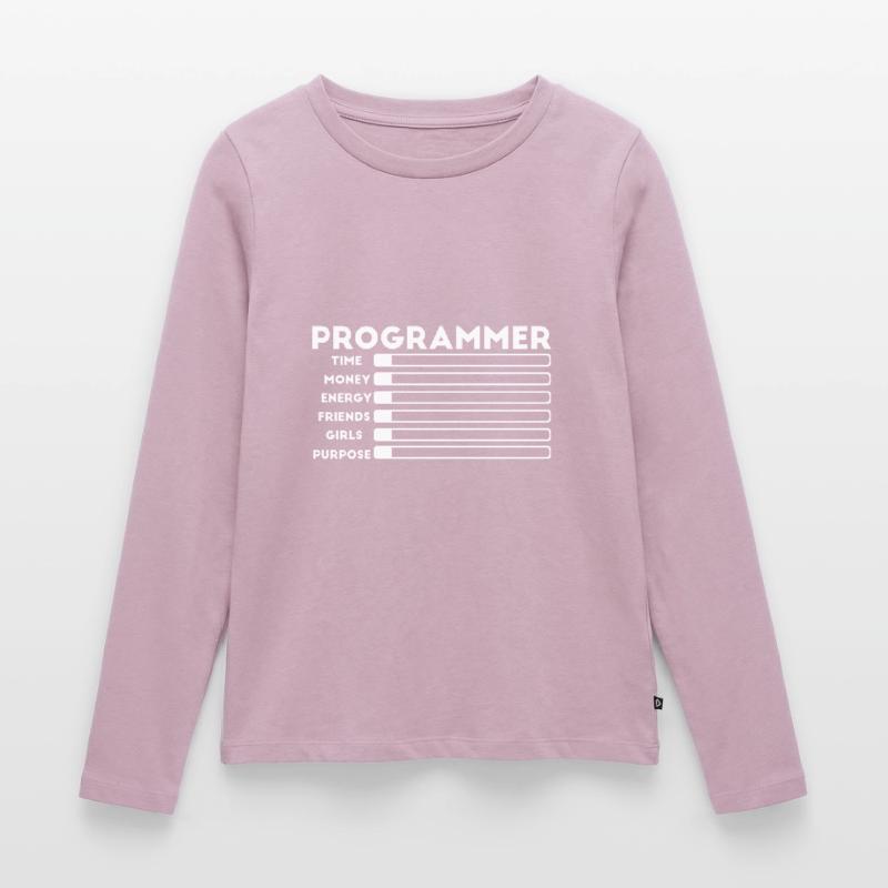 Programmer nerd computer HTML Women's Premium Organic Long Sleeve Shirt