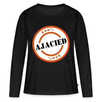Ajacied - Women's Premium Organic Long Sleeve Shirt - black - Front - Julia (174cm)