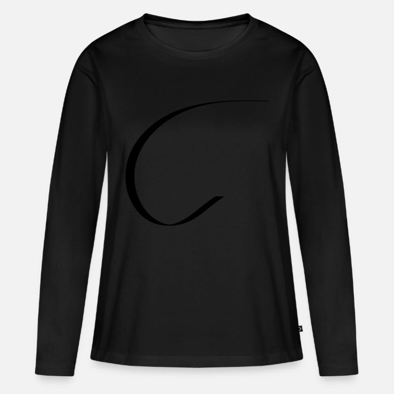 c - Frauen Premium Bio Langarmshirt - Schwarz
