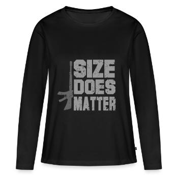 Cuter - T-shirt manches longues Premium bio Femme - noir - Devant - Julia (174cm)