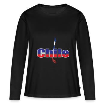 Chili - T-shirt manches longues Premium bio Femme - noir - Devant - Julia (174cm)