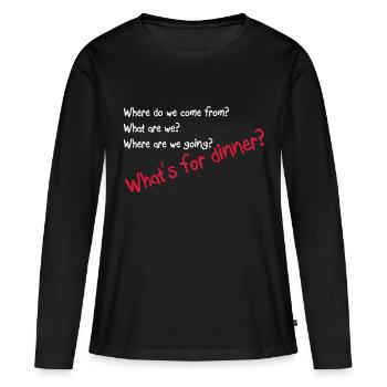 Citations - T-shirt manches longues Premium bio Femme - noir - Devant - Julia (174cm)