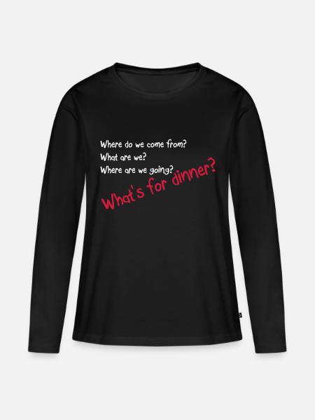 Funny quotes - Women's Premium Organic Long Sleeve Shirt - black