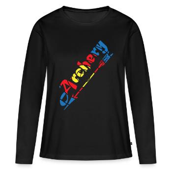 Archery archery - Women's Premium Organic Long Sleeve Shirt - black - Front - Julia (174cm)