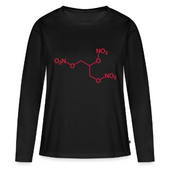 dynamite (nitroglycerin) - Frauen Premium Bio Langarmshirt - Schwarz - Vorne - Julia (174cm)