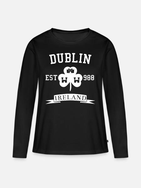 Irlande du Nord - T-shirt manches longues Premium bio Femme - noir