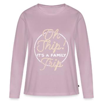 Shipping Sailing Boat Family Excursion - Women's Premium Organic Long Sleeve Shirt - dusky pink - Front - Julia (174cm)