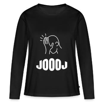 Balkan Joj - T-shirt manches longues Premium bio Femme - noir - Devant - Julia (174cm)
