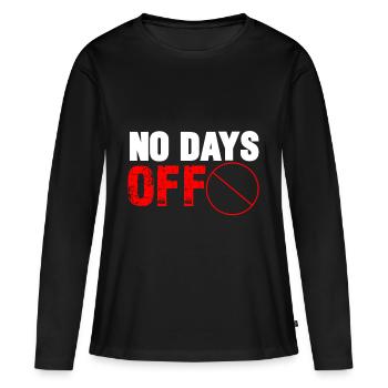 Workaholic Geschenk arbeiten Job Beruf - Frauen Premium Bio Langarmshirt - Schwarz - Vorne - Julia (174cm)