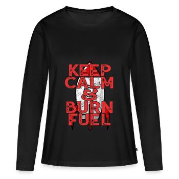 Model Rocket Gift Hobby Fuel Rocket - Women's Premium Organic Long Sleeve Shirt - black - Front - Julia (174cm)