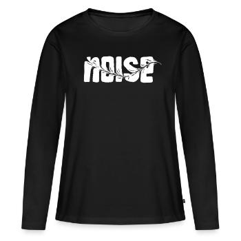 Bruit fort – Conception musicale - T-shirt manches longues Premium bio Femme - noir - Devant - Julia (174cm)