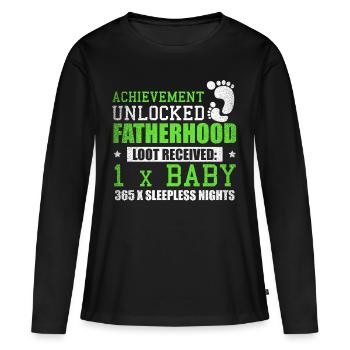 Vaterschaft Baby schlaflose Nächte Geschenk - Frauen Premium Bio Langarmshirt - Schwarz - Vorne - Julia (174cm)