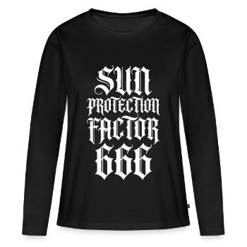 Sortilège de Provocation Gothique - T-shirt manches longues Premium bio Femme - noir - Devant - Julia (174cm)