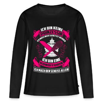 Pastry Chef - Princess - Women's Premium Organic Long Sleeve Shirt - black - Front - Julia (174cm)