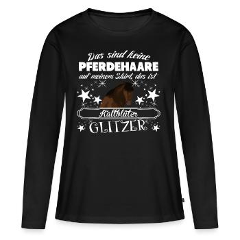 Cold Blooded - T-shirt manches longues Premium bio Femme - noir - Devant - Julia (174cm)