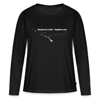 Bealach na Ba - Applecross - Women's Premium Organic Long Sleeve Shirt - black - Front - Julia (174cm)