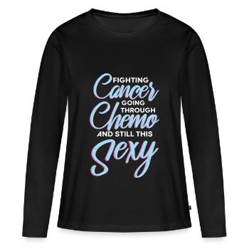 bronntanas um ailse chimio - T-shirt manches longues Premium bio Femme - noir - Devant - Julia (174cm)