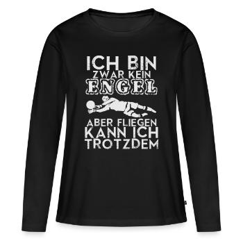 Cadeau de vol gardien gardien gardien gardien - T-shirt manches longues Premium bio Femme - noir - Devant - Julia (174cm)
