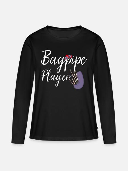 Dudelsack - Frauen Premium Bio Langarmshirt - Schwarz