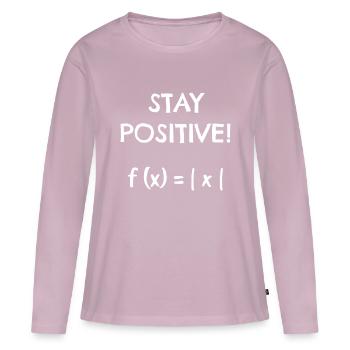 Math mathematician teacher joke saying - Women's Premium Organic Long Sleeve Shirt - dusky pink - Front - Julia (174cm)