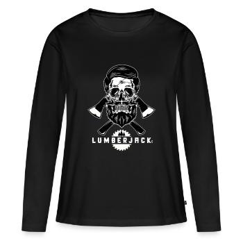 Lumberjack - Women's Premium Organic Long Sleeve Shirt - black - Front - Julia (174cm)